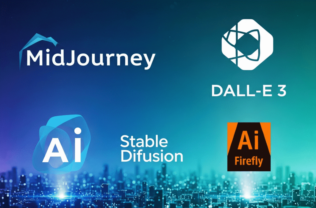 AI image generator tools showcasing visual creativity in 2025