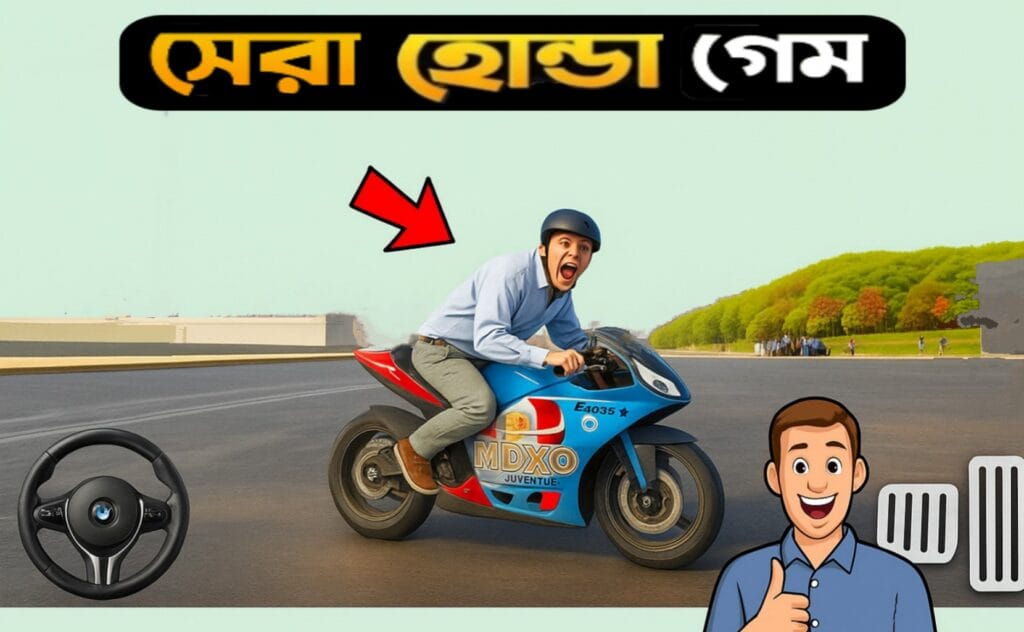 Best bike racing game app for mobile screenshot showing high-speed racing action.