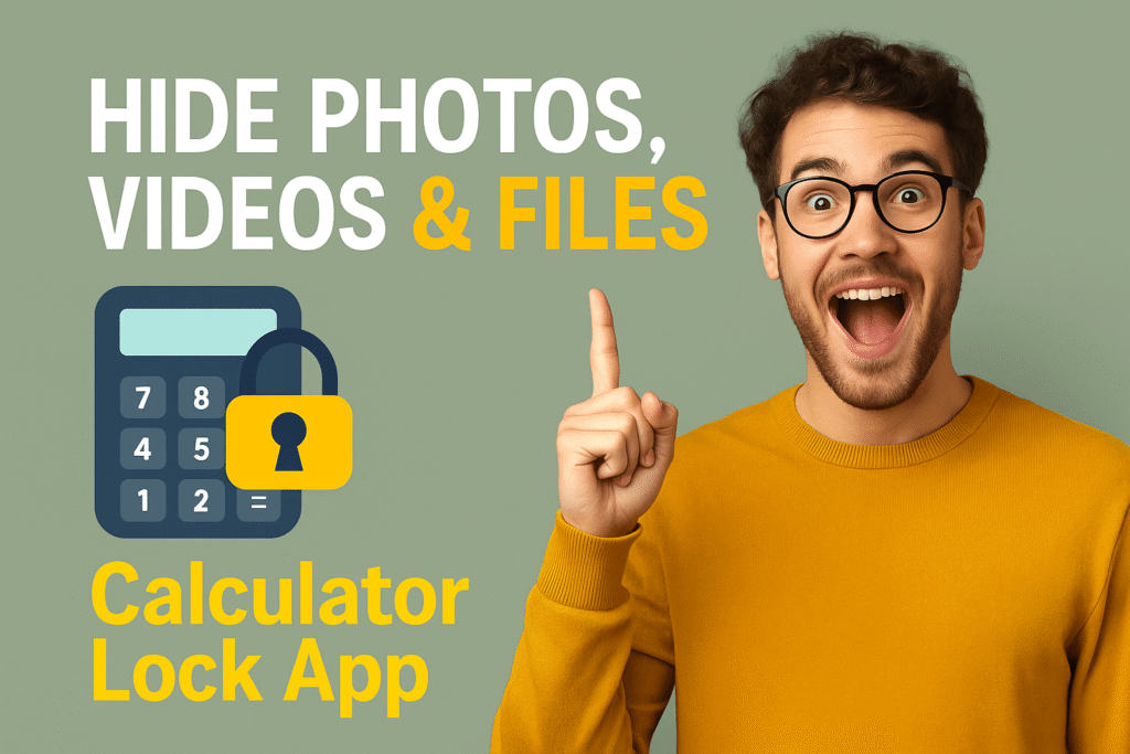 Screenshot of All File Photo and Video Calculator Locked App interface