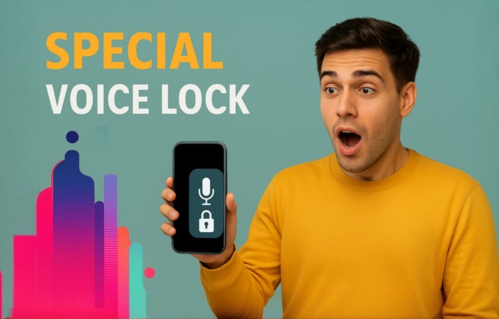 Voice Lock Screen App Interface