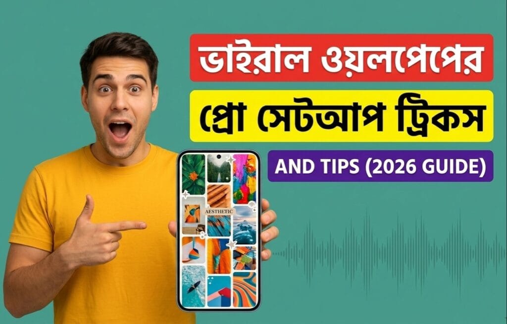 Professional android home screen setup with viral wallpaper app