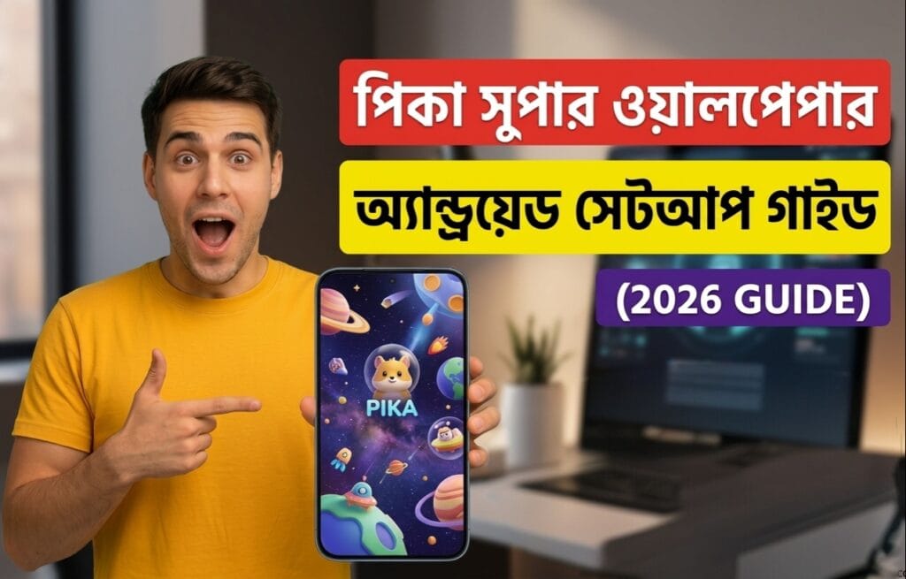 Using Pika Super Wallpaper Animation App on Android phone